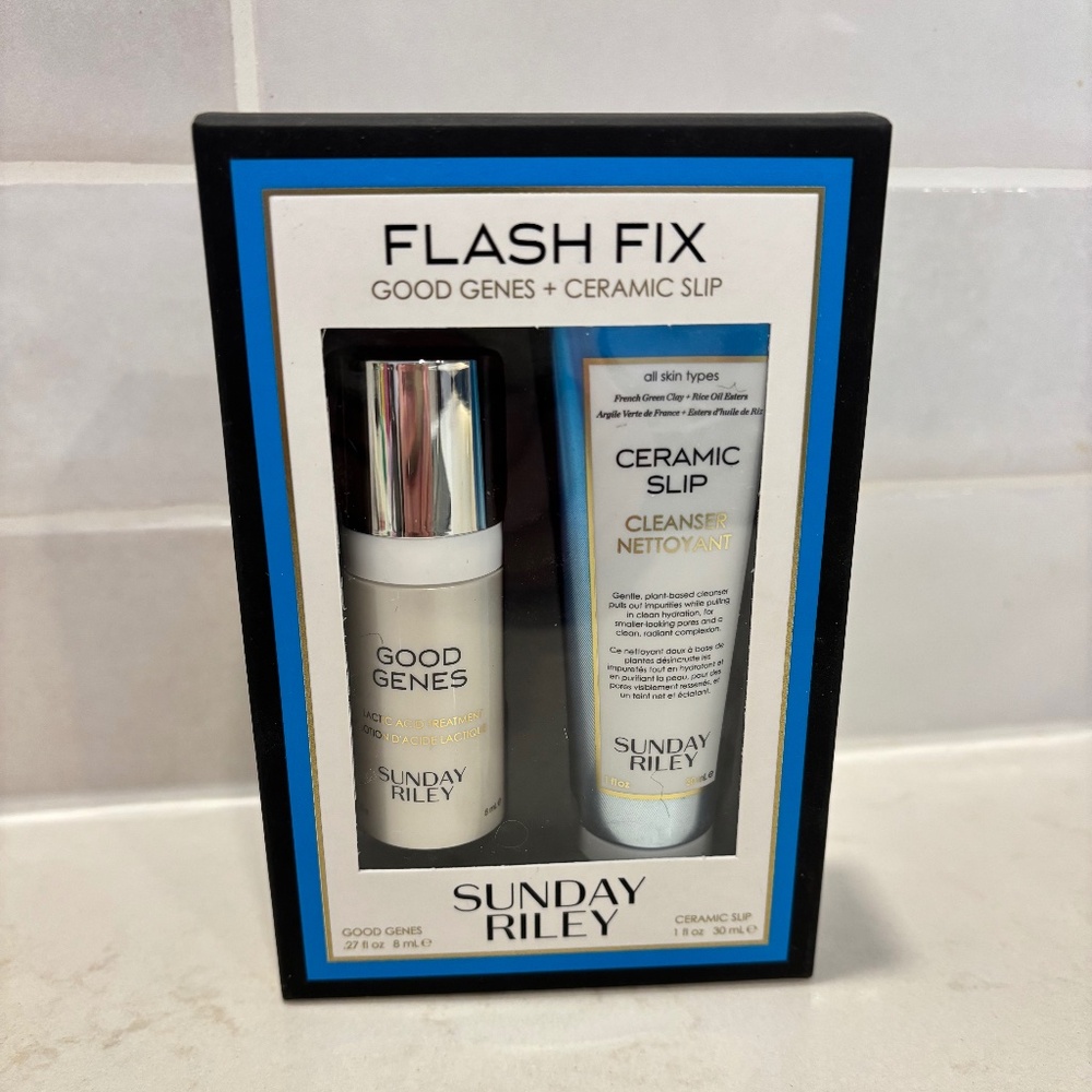 Sunday Riley Flash Fix Set Good Genes & Ceramic Slip